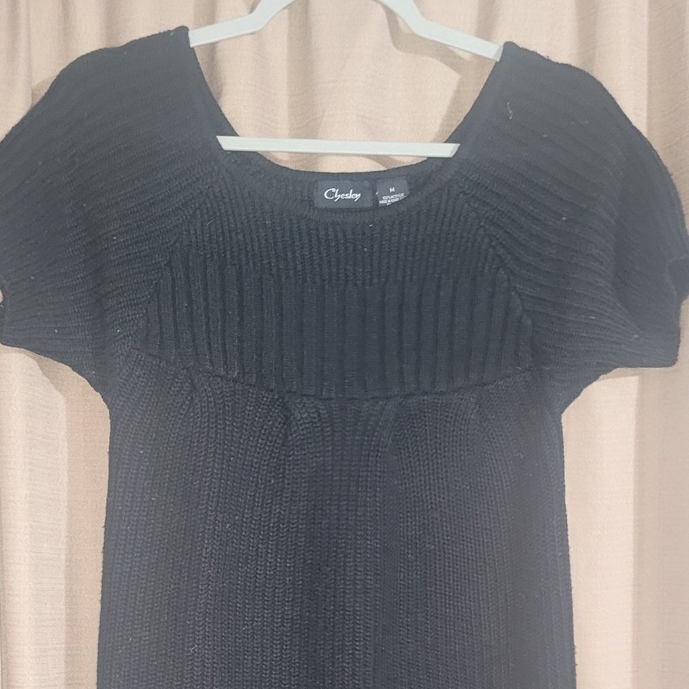 Black sweater dress
